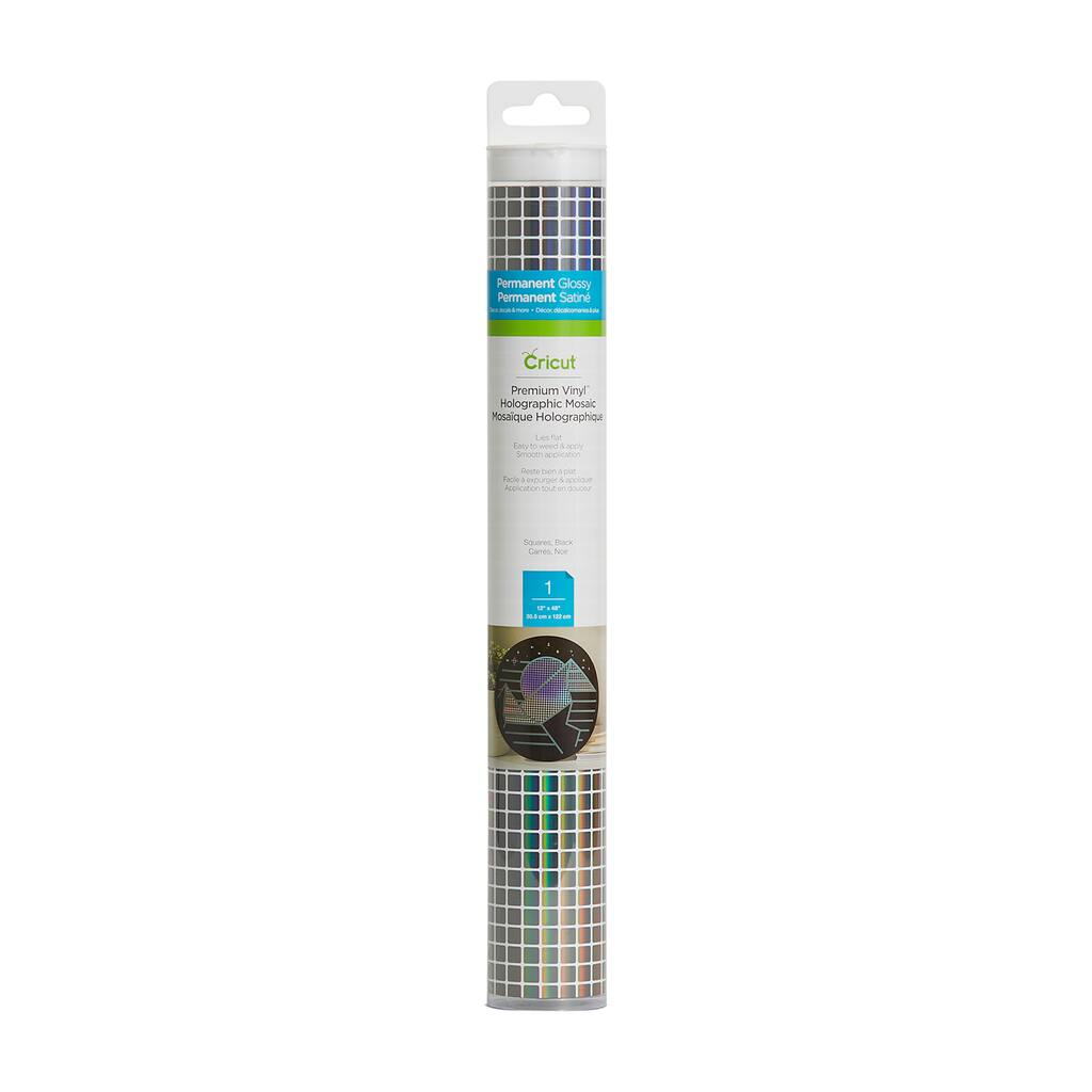 Find The Cricut Premium Vinyl Black Holographic Mosaic Squares At Michaels Com